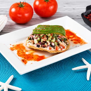 Tostada de Ceviche Campechano