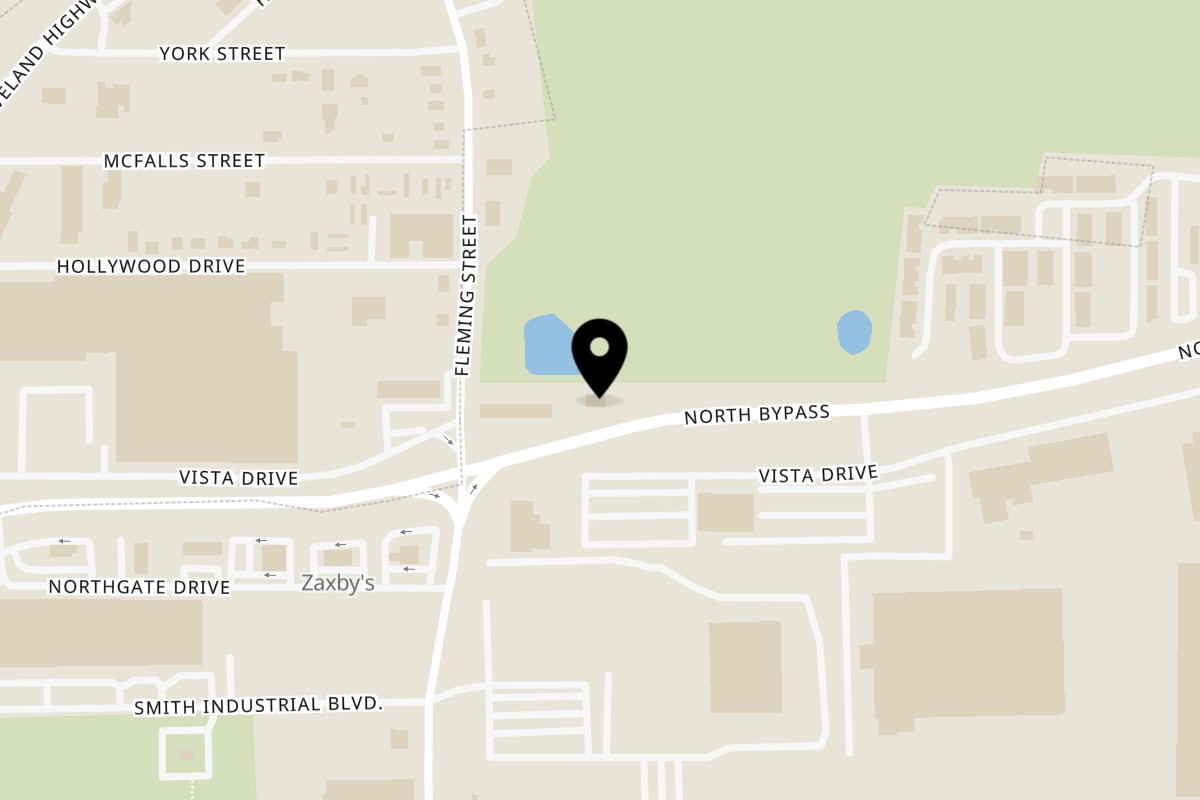 Map showing the location of Mariscos Costa Alegre Mexican Bar & Grill on 603 Fleming St in Dalton